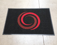Alfombra PVC rizado personalizada con logo empresa retail Chile